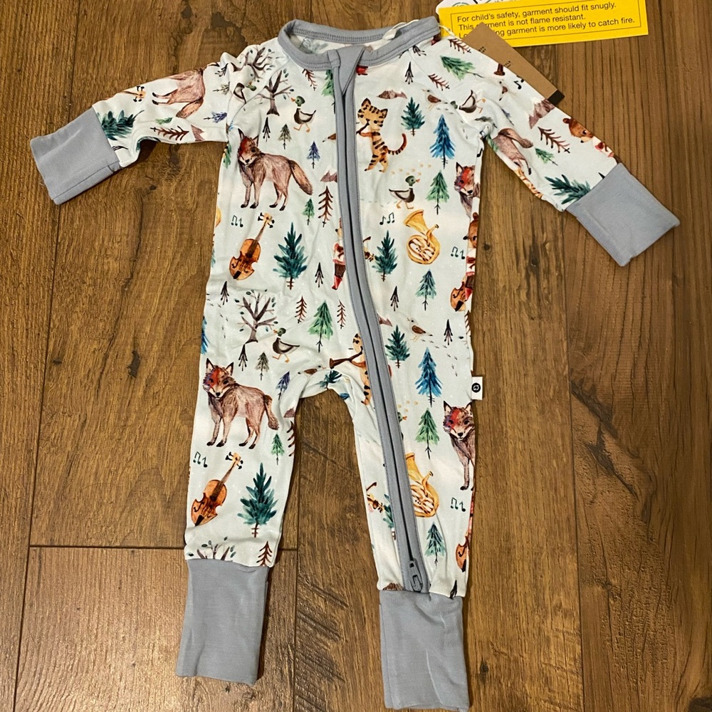 Wildwoven (Kindthing) Peter & The Wolf Dual Zip Romper